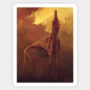 zdzislaw beksinski Sticker